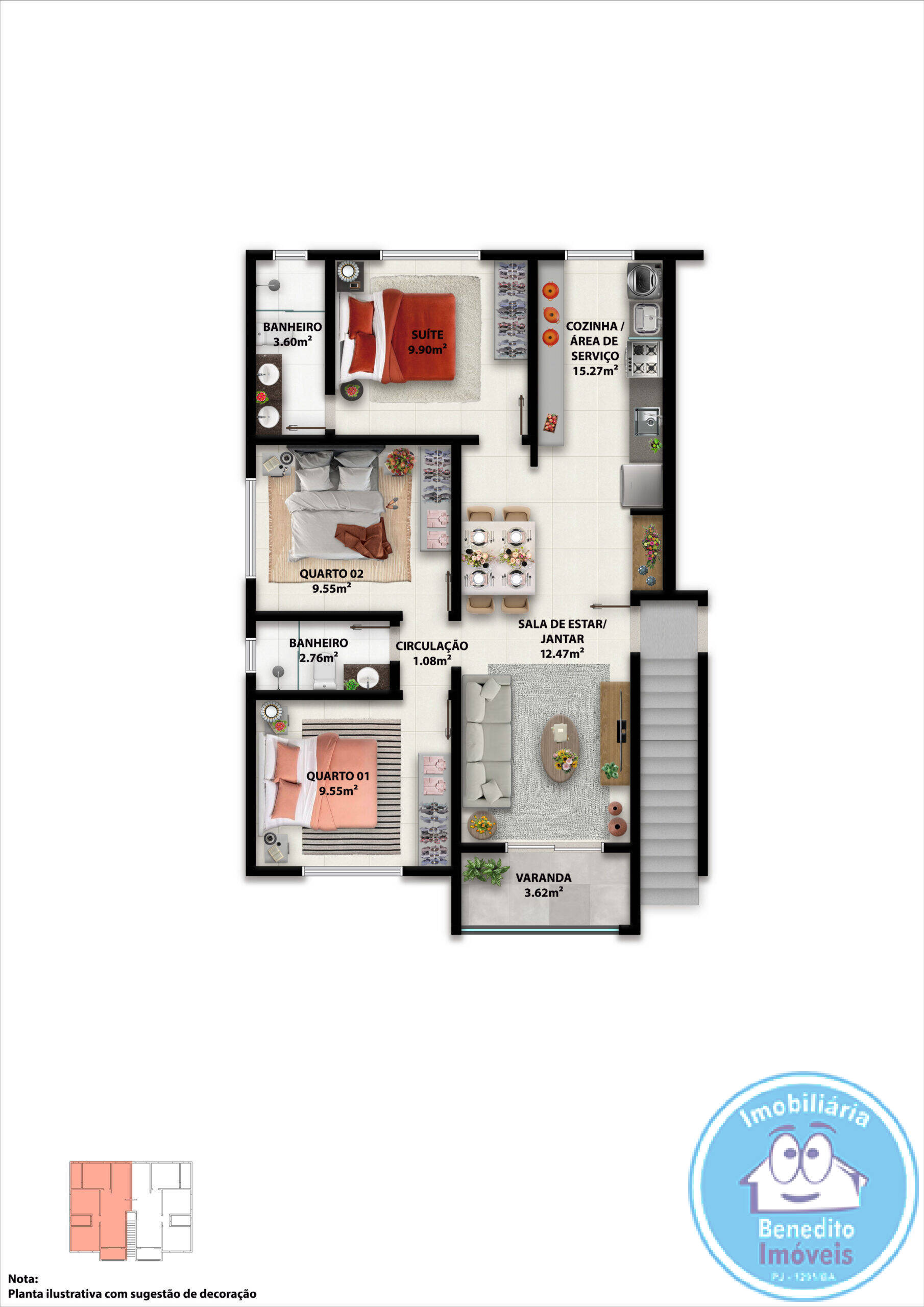 Apartamento à venda com 3 quartos, 77m² - Foto 20